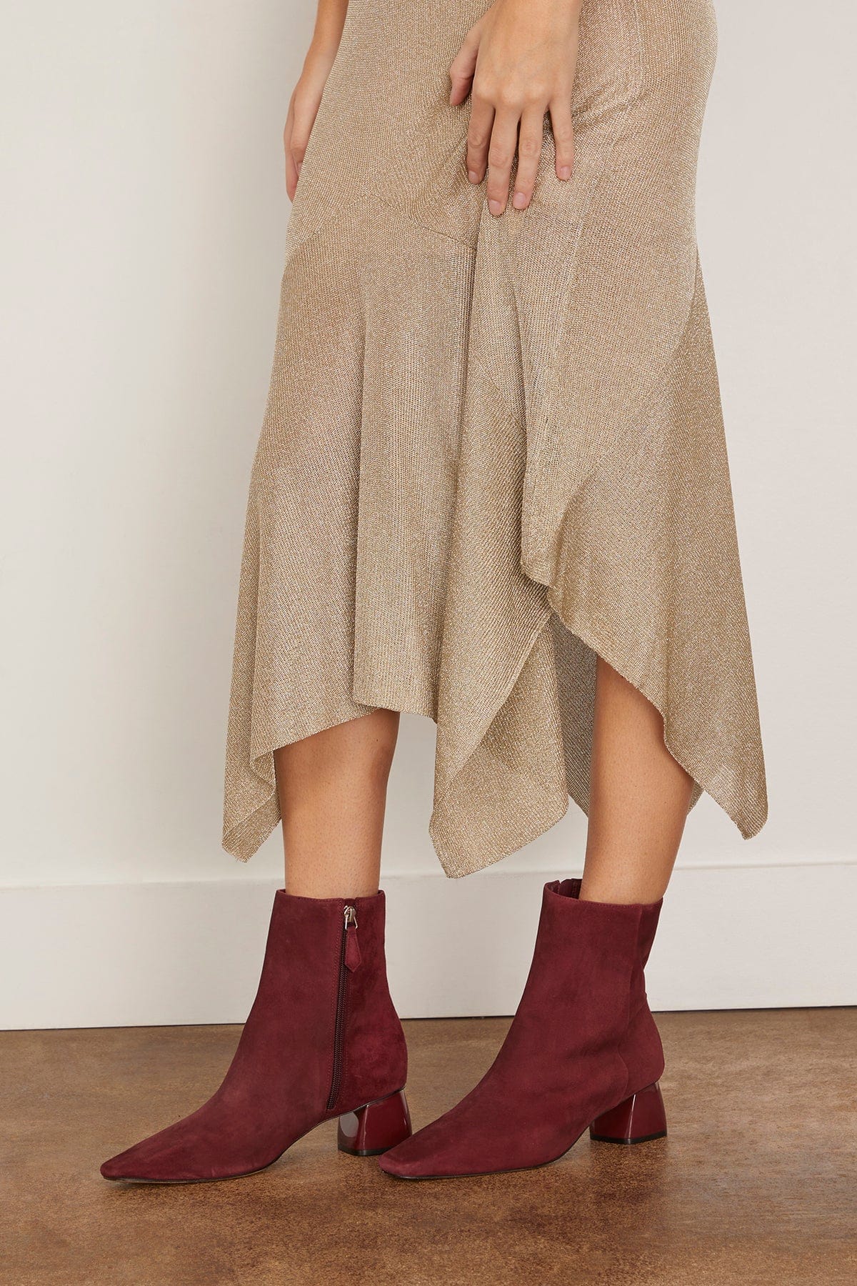 Evelyn Bootie in Merlot - Image 2